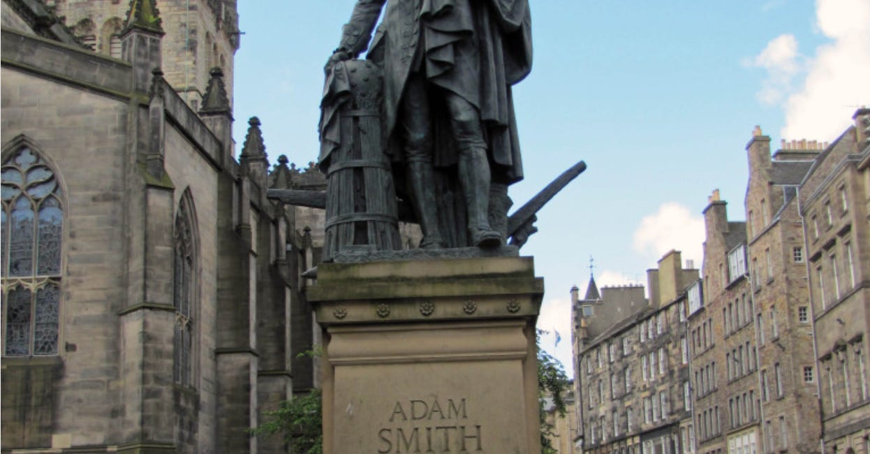 NOTE: The Limits in Adam Smith's "Wealth of Nations" of his Attachment to Laissez-Faire 