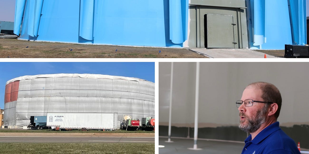 Inside ‘Big Blue:’ 5M gallon water reservoir resealed for another two decades