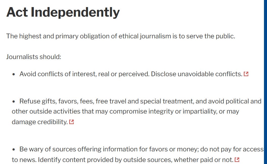 CivicTown's serious breach of journalist ethics