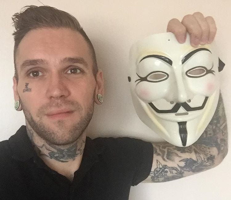 #Instagram #MenWithTattoos #Anon #Selfie #Influence #Causes #MediaResponsibility #Humanitarian 