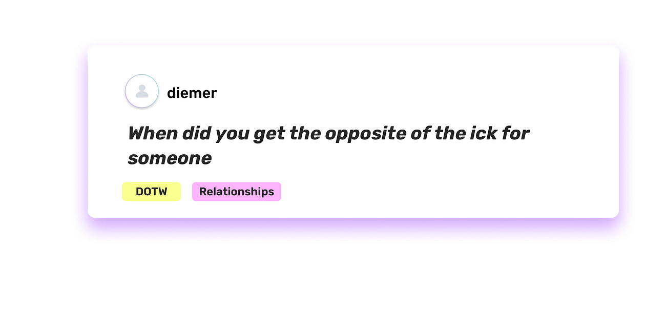 Opposite Icks and Autosexuality