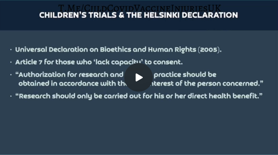 Children’s UK Clinical Trials: How the MHRA and UK Government Ignored The Data of Harms and Deaths 