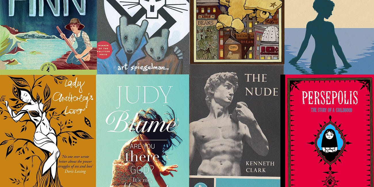 Ten books banned for nudity
