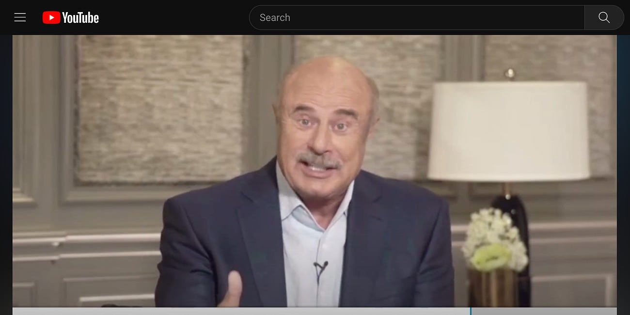 August 23, 2021: "Addressing Vaccine Hesitancy...with Dr. Phil..." Spoiler Alert: TV Doc says to get the shots