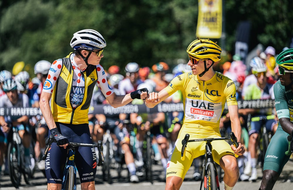 Vingegaard clings to past Tour de France glory in the face of almighty Pogačar