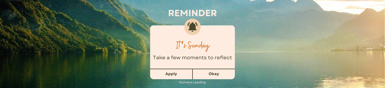 A Sunday Reminder