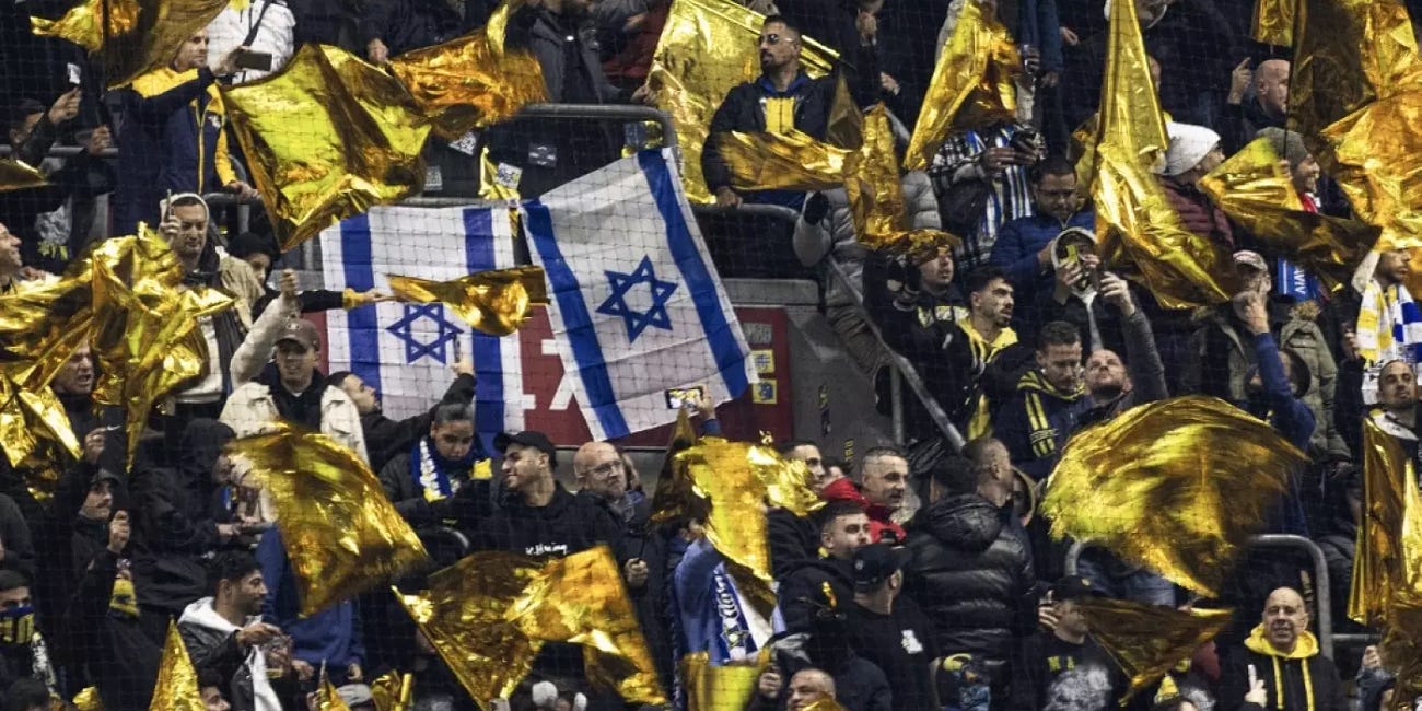 The West buries a genocide – by making victims of Israel's football thugs