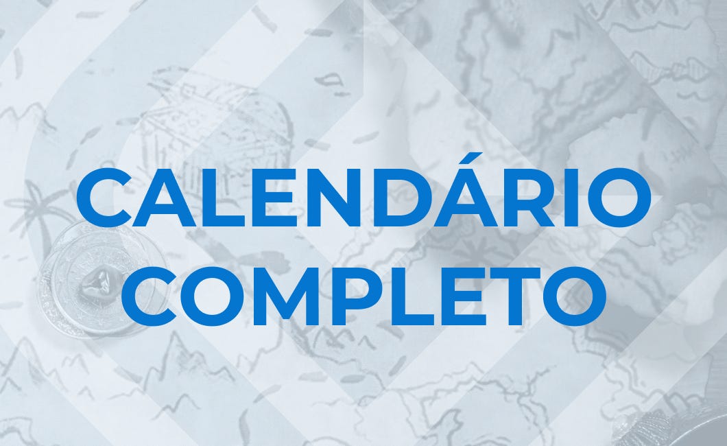 🗓️ Calendário #18 | 21 de novembro a 3 de dezembro