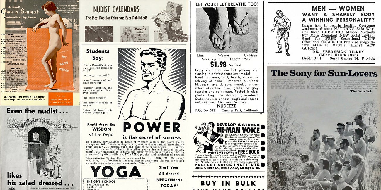 Targeted nudist advertising