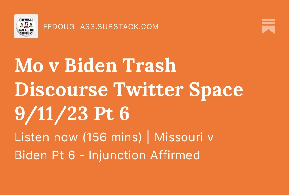 Mo v Biden Trash Discourse Twitter Space 9/11/23 Pt 6