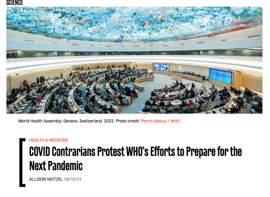 Far-Right Protests the WHO's Pandemic Treaty