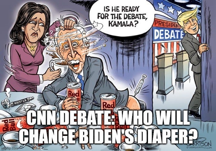 CNN Debate: Who Will Change Biden's Diaper?