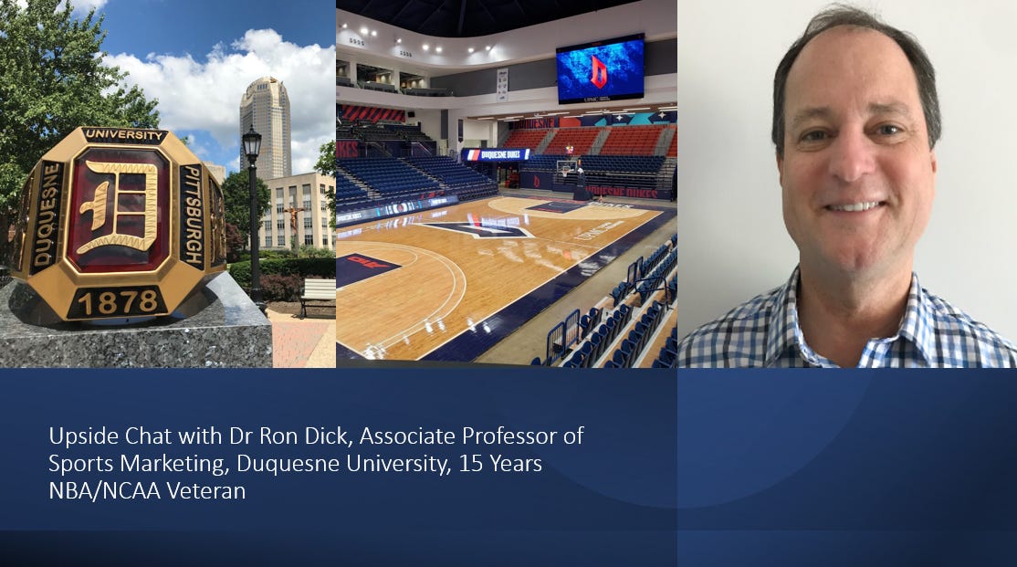 🔥Upside Chat: Dr Ron Dick, Duquesne University, Ex NBA/NCAA Exec on the NBA In-Season Tournament, Ohtani, Rafael Nadal's Return, Columbus Crew, the Superbowl & NIL