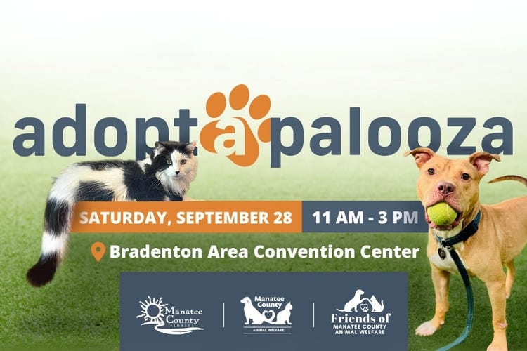 Adoptapalooza Brings Over 100 Pets for Adoption in Bradenton on September 28