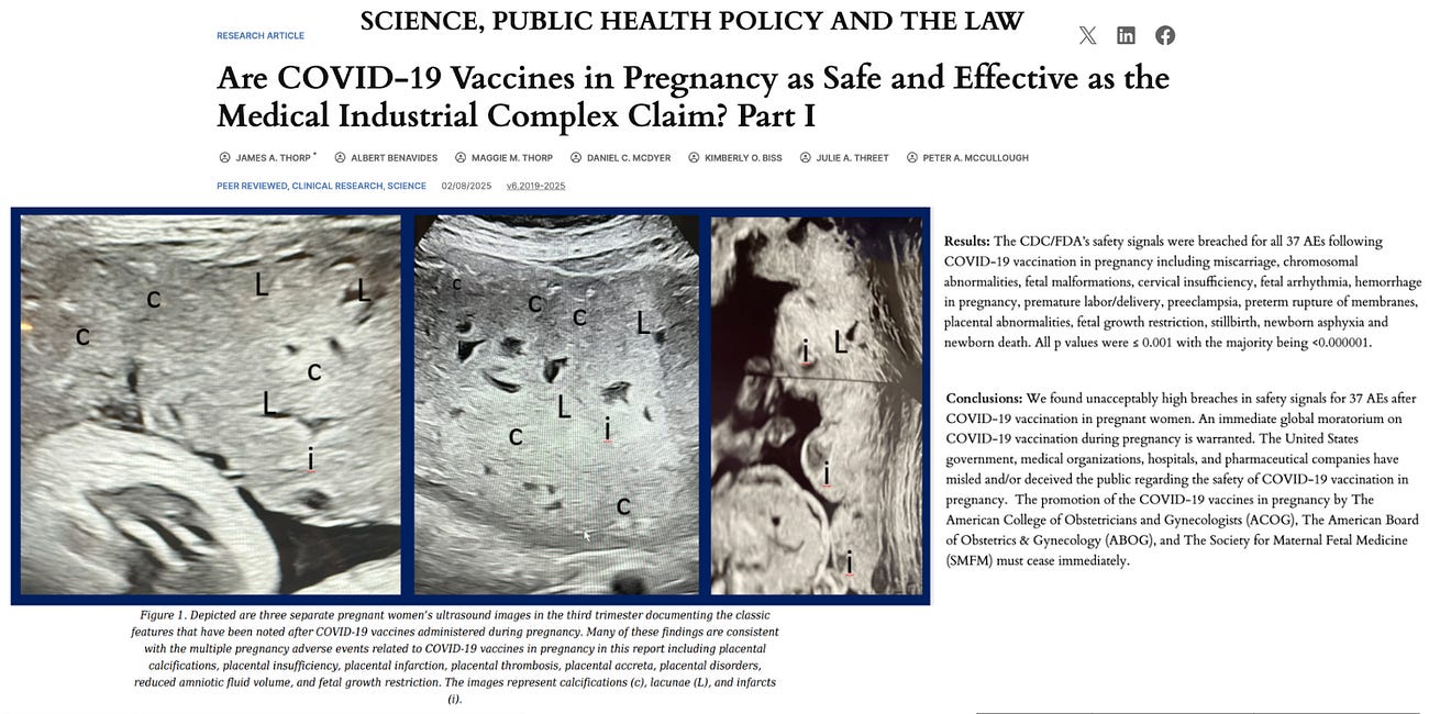 BREAKING: Peer-Reviewed Study Identifies Serious Safety Signals for 37 Adverse Events Following COVID-19 'Vaccination' in Pregnant Women