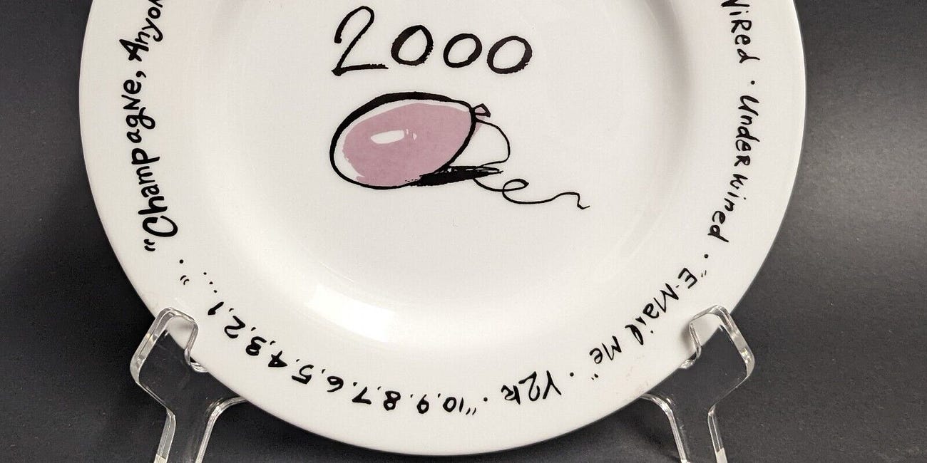 Just wow to these Y2K Pottery Barn plates 