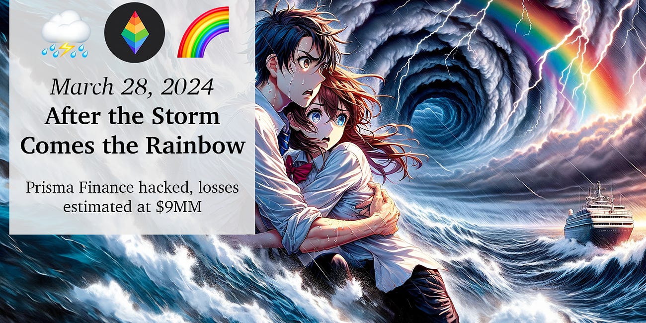 March 28, 2024: After the Storm Comes the Rainbow ⛈️🌈