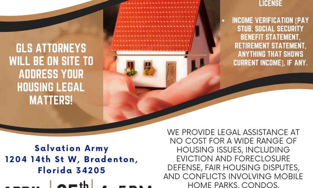 Free Housing Law Clinic Empowers Tenants in Bradenton on April 25