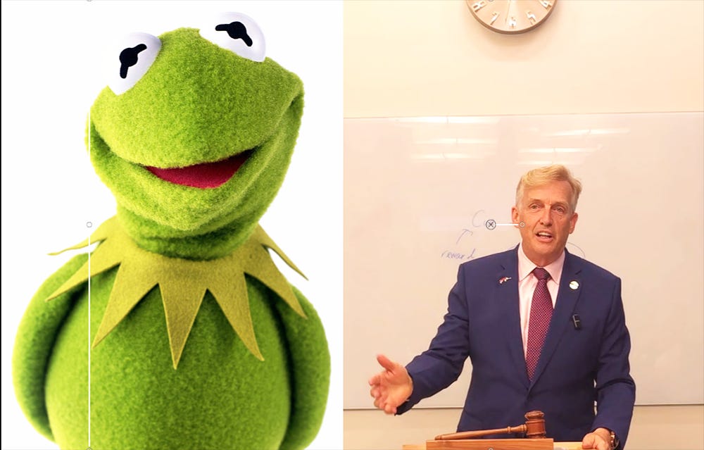 Big Law, A Ball Cap, & Kermit The Frog