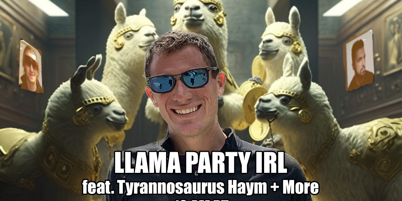 March 3, 2023: Llama Party IRL 🦙🎉