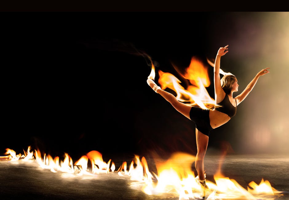 DAILY ALKHEMY: Dancing In The Flames Of Destruction Is One Of The Most Effective Ways To Truly Be Set Free | Phoenix Codes Loading....