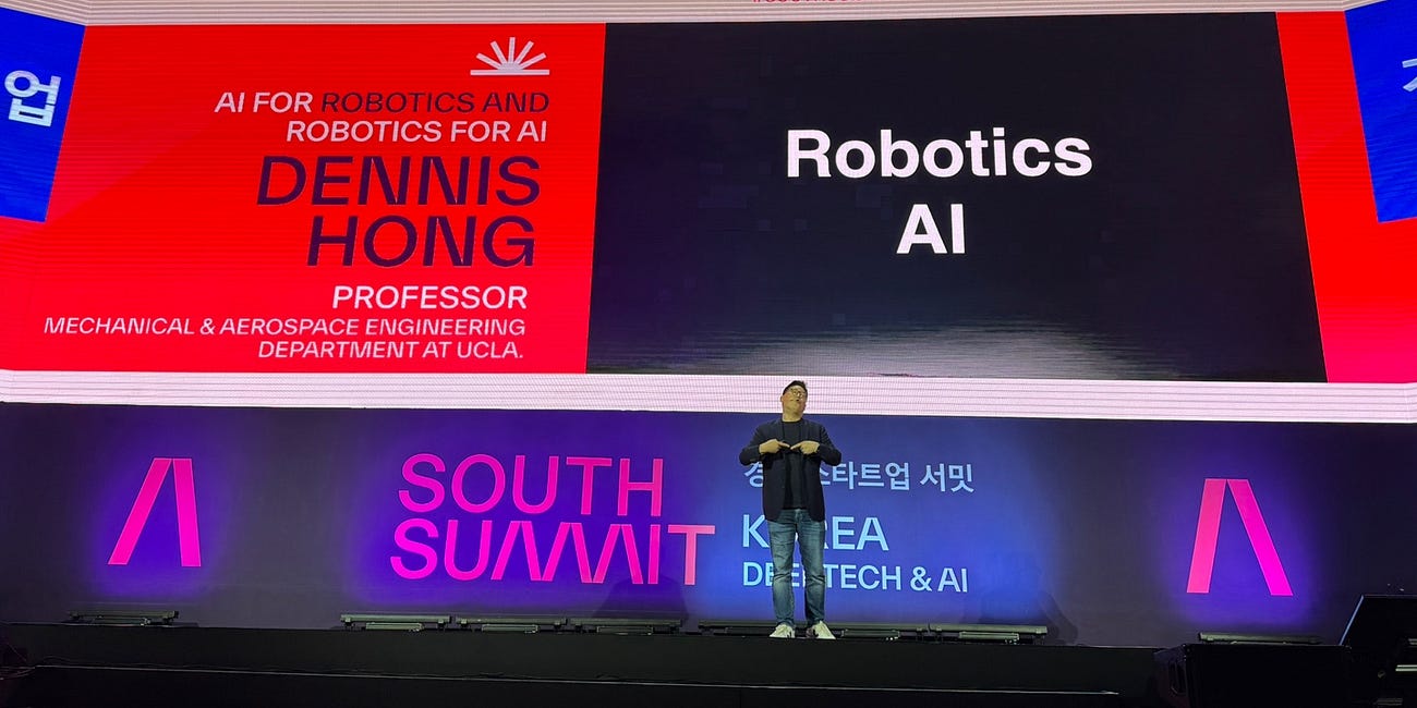 美 UCLA 大 Dennis Hong 교수, South Summit Korea 2024 서 AI와 로봇공학의 미래 제시하다