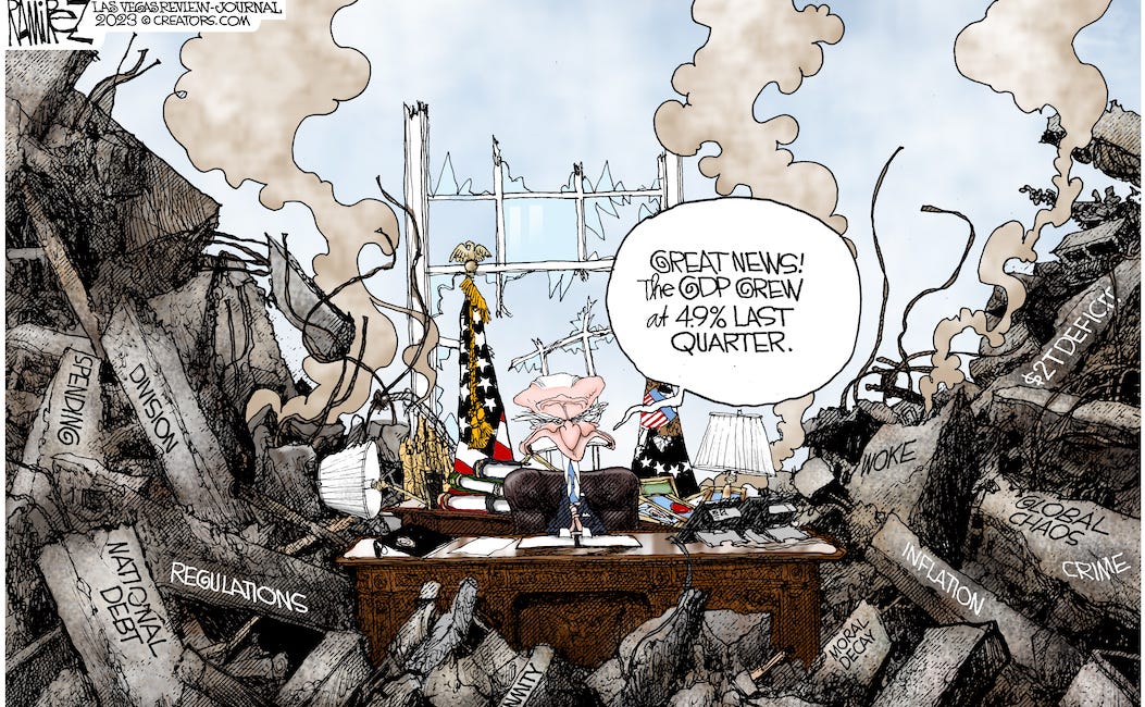 Michael Ramirez Essay: Amidst The Rubble 10-29-23