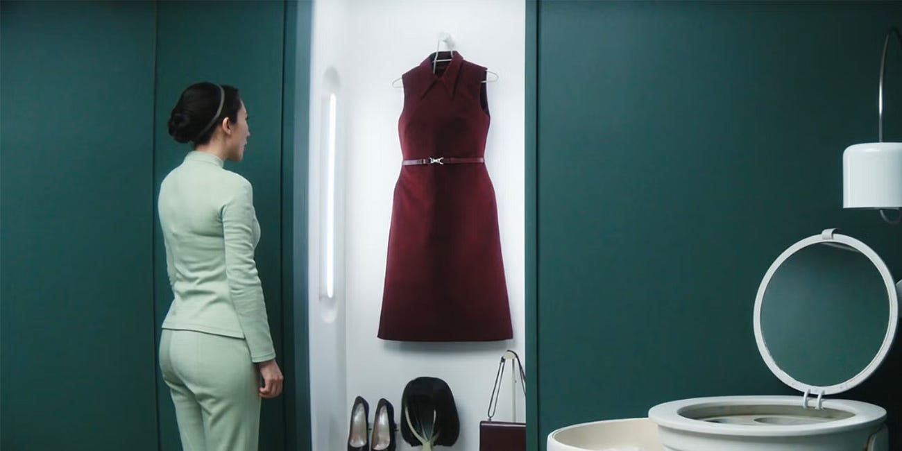 why are gemma's vintage outfits in 'severance' so disturbing?