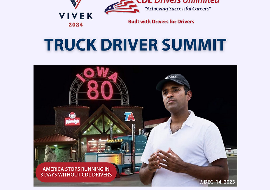 Truckers Summit with Republican Presidential Candidate Vivek Ramaswamy