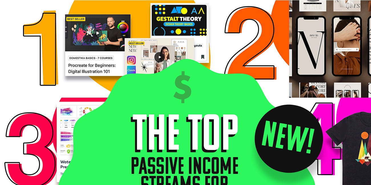 The Most Profitable Passive Income Ideas for Creatives! My Top 8! 