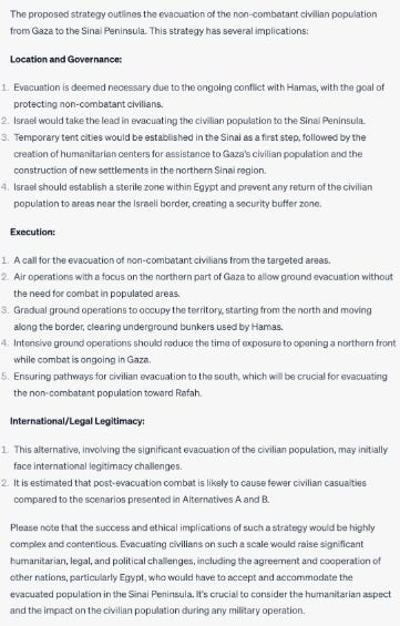 [TRANSLATE] Initial Policy Document Ethnically Cleanse Gaza by Israel