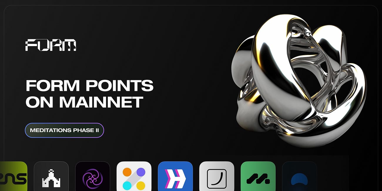 Announcing Form Points on Mainnet