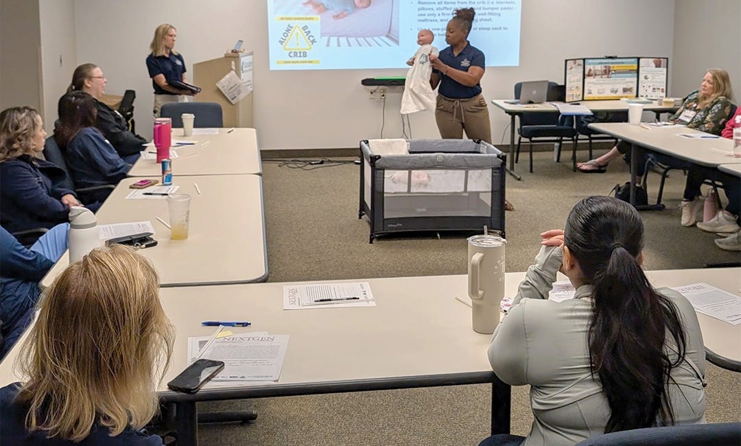 Manatee Memorial Hospital Staff Receive Crucial Training on Infant Safe Sleep Practices