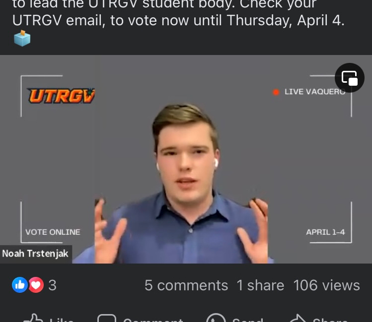 UTRGV releases candidate debate 8 hours after voting began