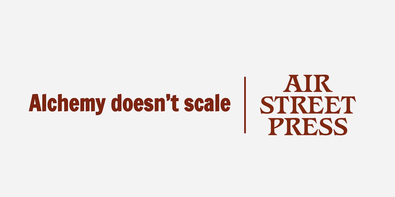 Alchemy doesn’t scale: the economics of general intelligence 