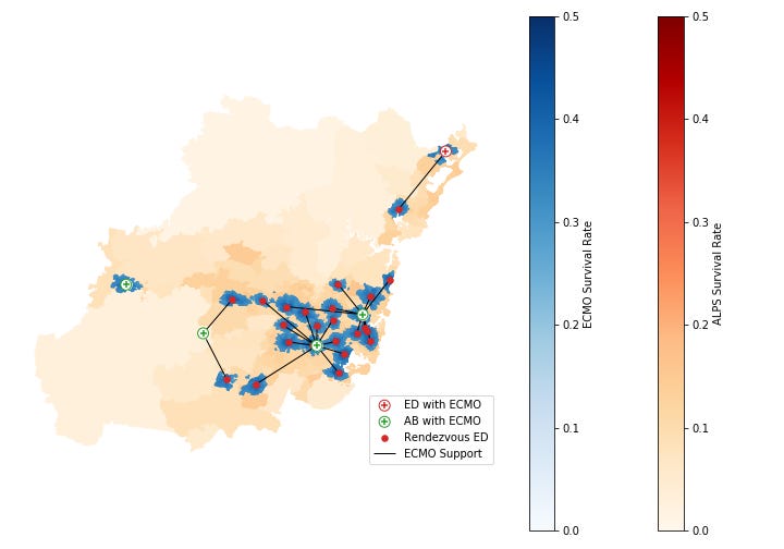 Improved Spatial Equity in Healthcare Access from Novel Logistics Strategies