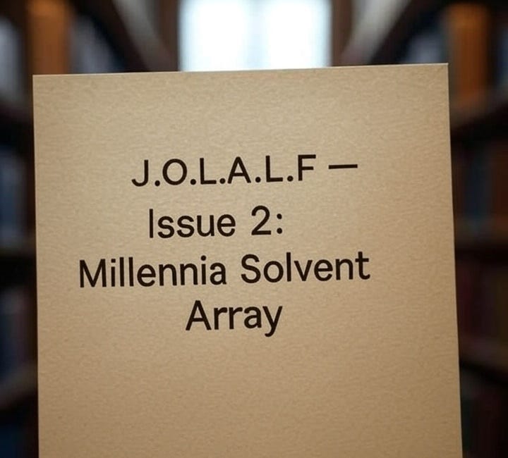 Journal Of Landing Across Linguistic Foreground – Issue 2: Millennia Solvent Array