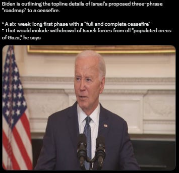 Breaking: Biden 'Gaza Red Line' Remarks, 22 Hours After Nurse Hunger Strike [Initiative Codepink - Jennifer Koonings], After 70k Palestinian Killed [or 100k]