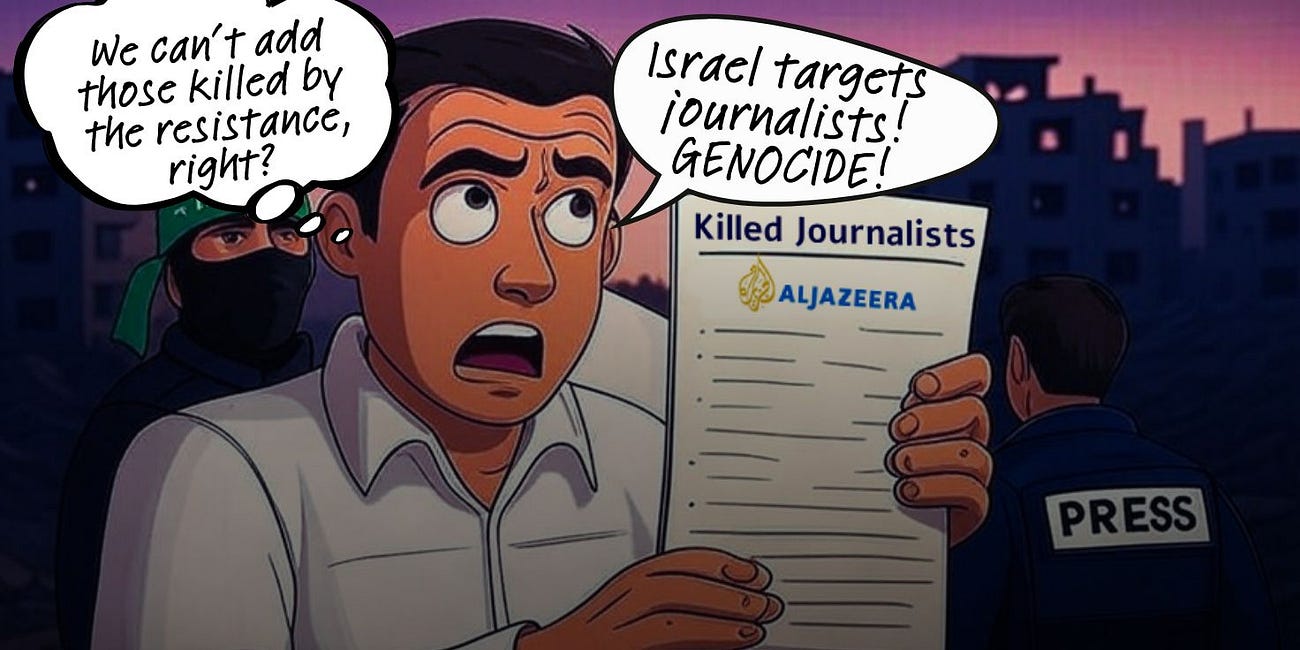 What Al Jazeera Won’t Tell You: The ‘Dead Journalists’ List Omits Those Killed by Hamas