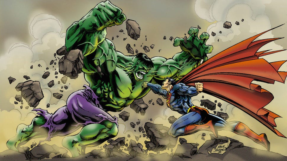 The parable of Superman versus the Hulk