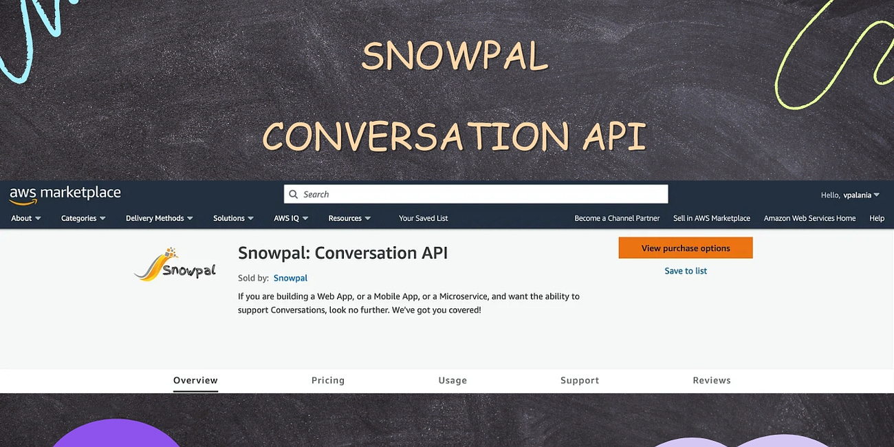 Snowpal: Conversation API (SaaS and License)