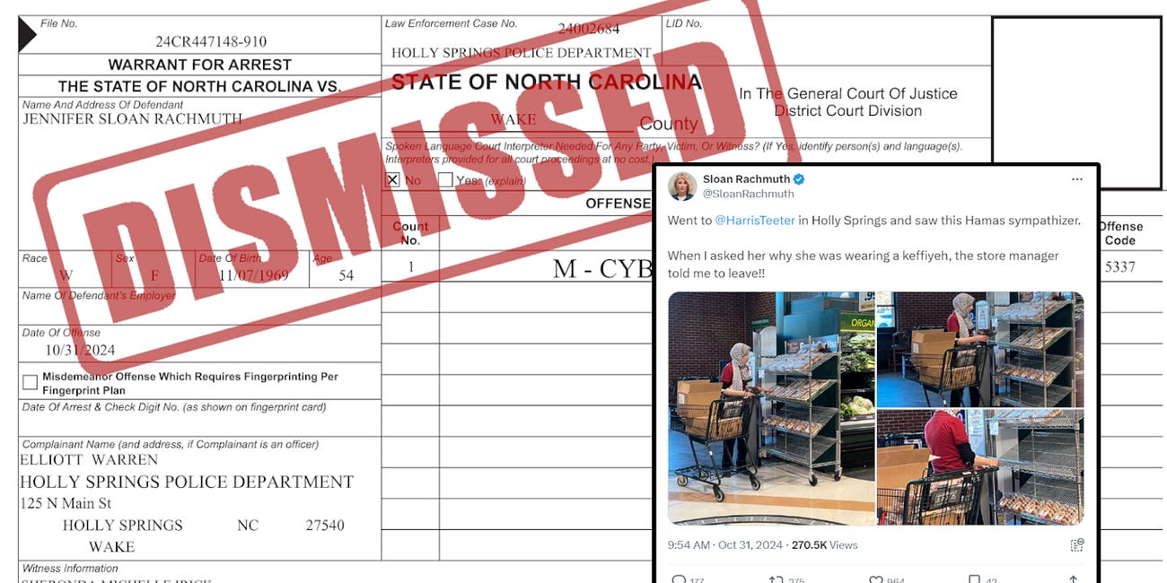 Unconstitutional? Wake DA dismisses bogus "cyberstalking" charge over social media post