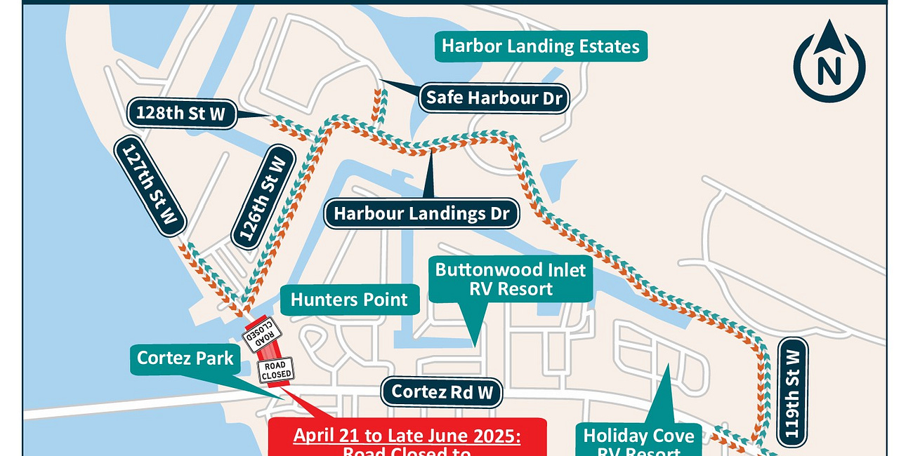 Cortez Bridge Utility Project Prompts Road and Sidewalk Closures Through Summer 