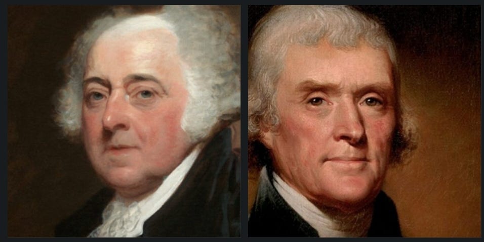 The Great Dichotomy: The Miraculous Lives of John Adams & Thomas Jefferson. The Father/Son (50%/50%) 100 Year Great Jubilee’s. 20 vs the WORLD