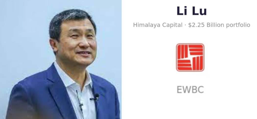 Li Lu Upped His Stake in East West Bancorp to 8.1% of Himalaya Capital's US portfolio in Q2. Why?