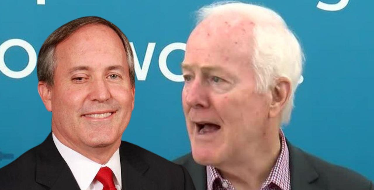 Shocking Poll Shows Ken Paxton Beating John Cornyn