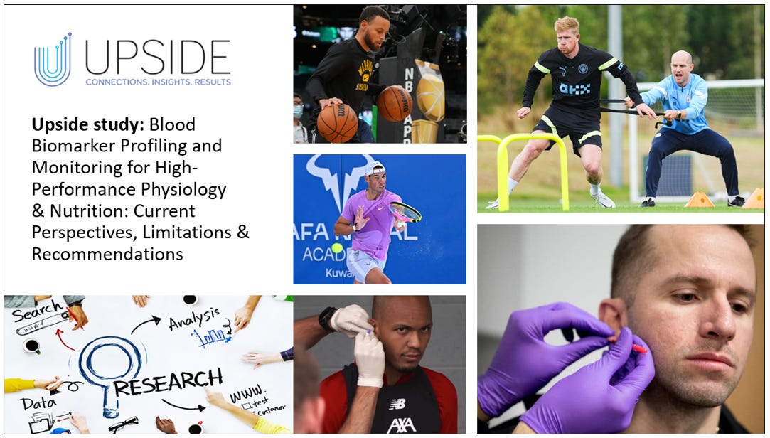🔎📈 Upside Study: Blood Biomarker Profiling and Monitoring for High-Performance Physiology and Nutrition: Current Perspectives, Limitations & Recommendations