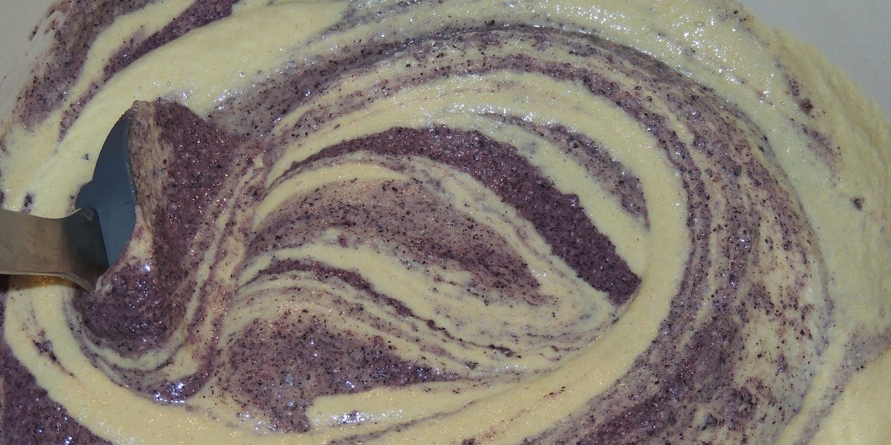 Wild Rice / Amarnath Seed Dosa Batter and Purple Pakoras