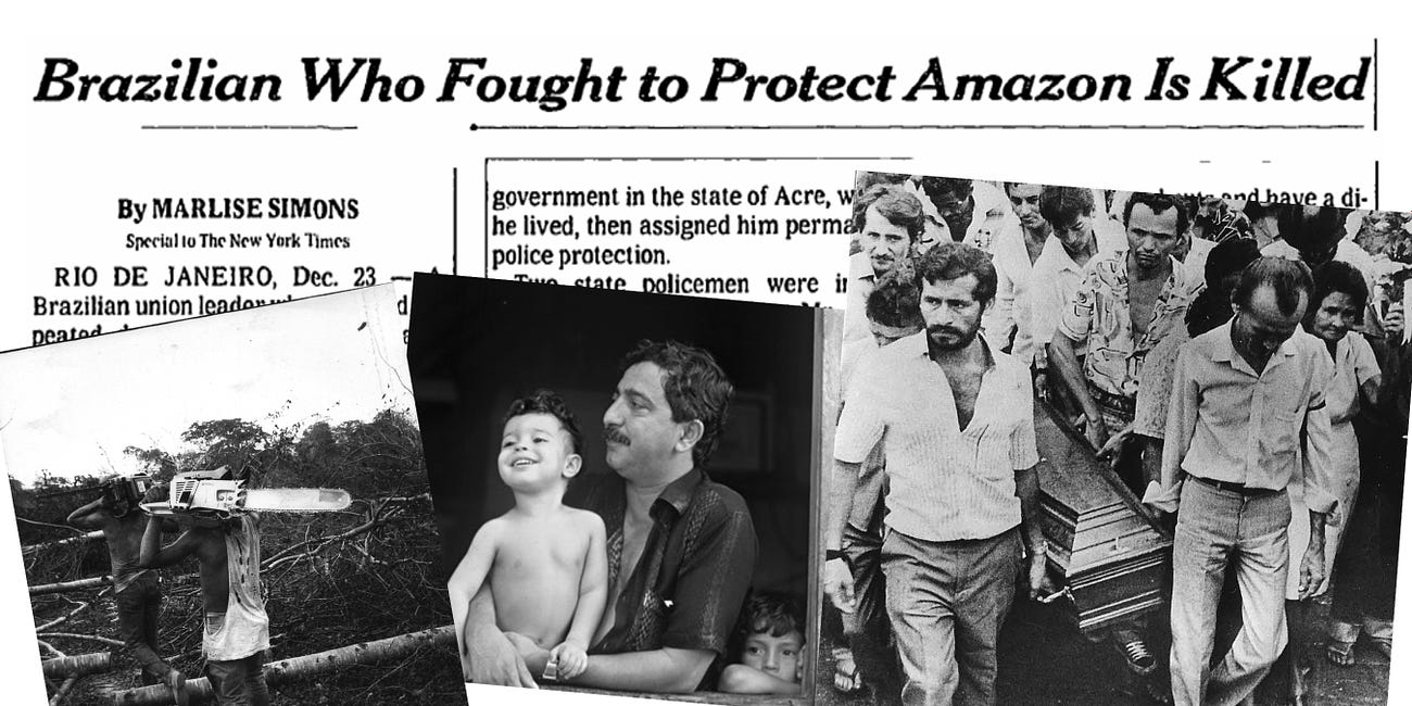 Amid Brazilian turmoil, revisit my exploration of the legacy of Amazon forest defender Chico Mendes with radio legend Studs Terkel