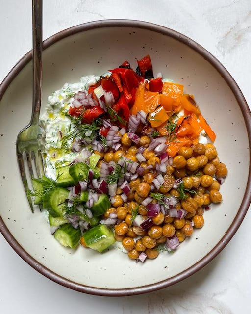 Tzatziki Cottage Cheese Bowl